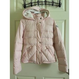 Hollister Light Pink Puff Jacket size Small